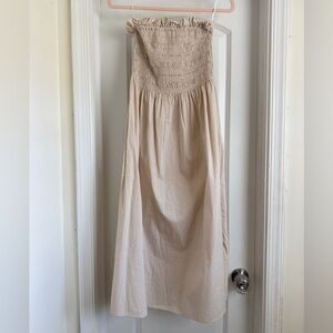Elegant Cream Maxi Dress